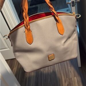 Dooney & Bourke Grey with brown accents